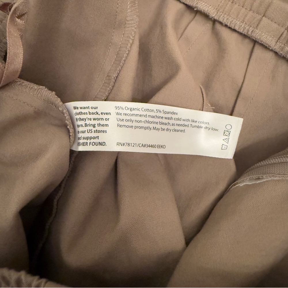 Eileen Fisher Tan Straight Leg Trouser Pants - Picture 10 of 10